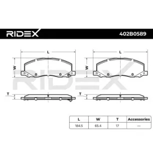 Plaquettes de frein pour OPEL SAAB- 13237752