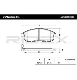 Plaquettes de frein pour NISSAN, NISSAN (DFAC), SUZUKI- 5581080J02, 5581080J50, 5581080J51, 5581080J51000, 5581080J52