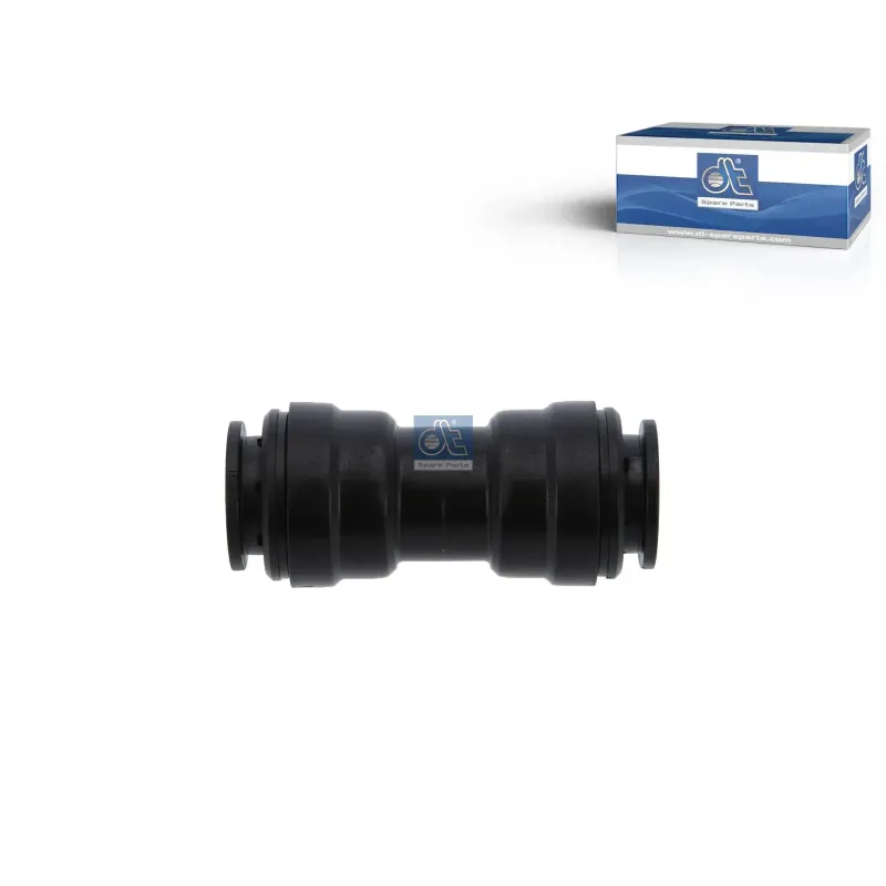 Raccord droit, plastique, D: 18 mm Pour Mack Mid-Liner - Renault C-Serie, D-Serie, G / Manager, K-Serie, Kerax, Magnum, Maxity