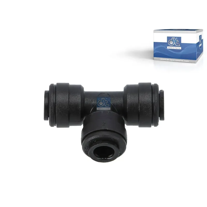 Raccord en T, plastique, D: 6 mm Pour Mack Mid-Liner - Renault C-Serie, D-Serie, G / Manager, K-Serie, Kerax, Magnum, Maxity