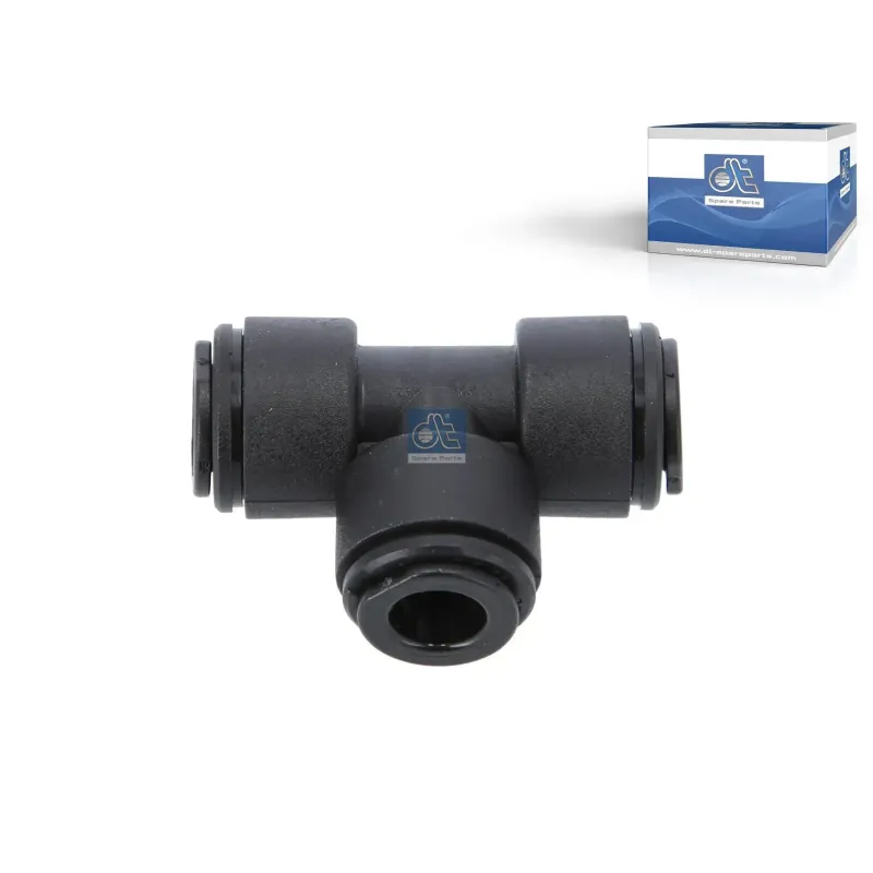 Raccord en T, plastique, D: 8 mm Pour Mack Mid-Liner - Renault C-Serie, D-Serie, G / Manager, K-Serie, Kerax, Magnum, Maxity