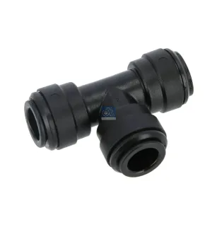 Raccord en T, plastique, D: 10 mm Pour Mack Mid-Liner - Renault C-Serie, D-Serie, G / Manager, K-Serie, Kerax, Magnum, Maxity