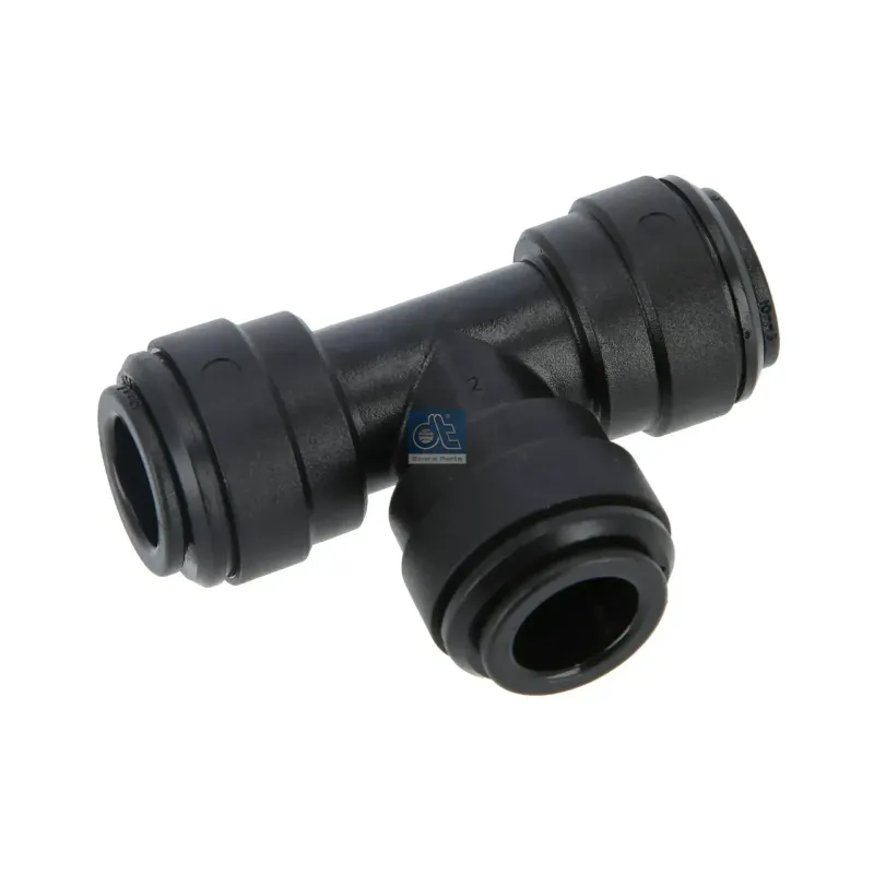 Raccord en T, plastique, D: 10 mm Pour Mack Mid-Liner - Renault C-Serie, D-Serie, G / Manager, K-Serie, Kerax, Magnum, Maxity