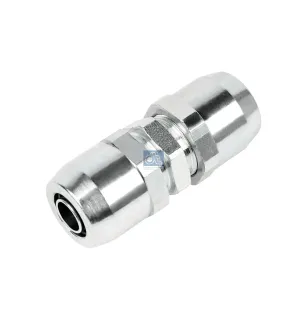 Raccord droit, laiton, D: 15 mm Pour Mack Mid-Liner - Renault C-Serie, D-Serie, G / Manager, K-Serie, Kerax, Magnum, Maxity