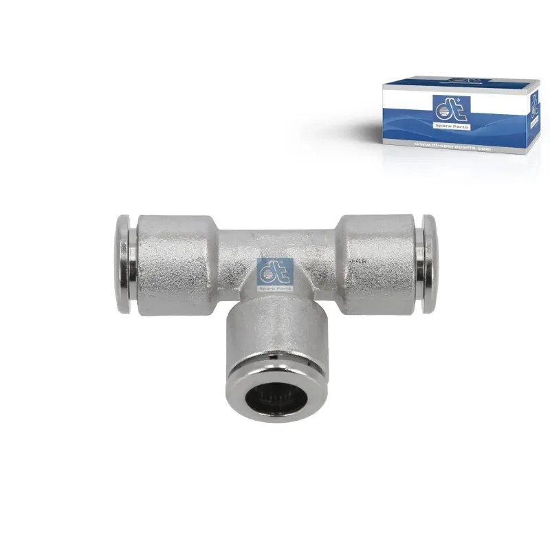 Raccord en T, laiton, D: 8 mm Pour Mack Mid-Liner - Renault C-Serie, D-Serie, G / Manager, K-Serie, Kerax, Magnum, Maxity
