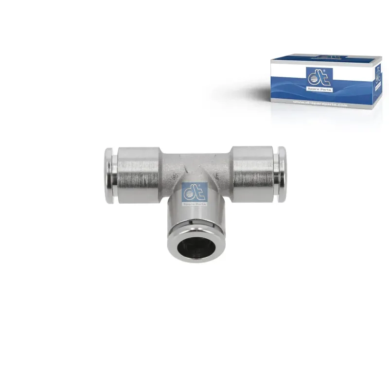 Raccord en T, laiton, D: 10 mm Pour Mack Mid-Liner - Renault C-Serie, D-Serie, G / Manager, K-Serie, Kerax, Magnum, Maxity