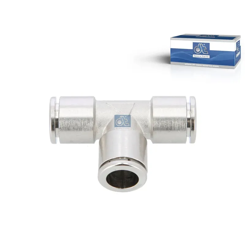 Raccord en T, laiton, D: 12 mm Pour Mack Mid-Liner - Renault C-Serie, D-Serie, G / Manager, K-Serie, Kerax, Magnum, Maxity