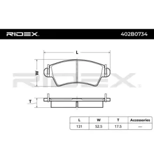 Plaquettes de frein pour CITROËN, PEUGEOT- 425152, 425229, 425484, E172103 E172549