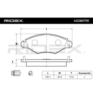 Plaquettes de frein pour CITROËN, PEUGEOT VW- 425308