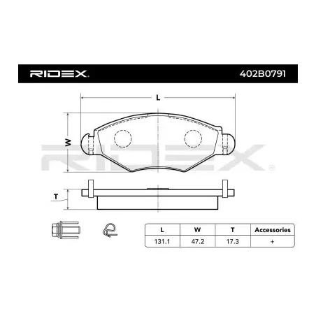 Plaquettes de frein pour CITROËN, PEUGEOT VW- 425308