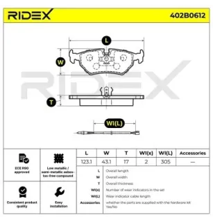 Plaquettes de frein pour ALFA ROMEO, CITROËN, FIAT, JAGUAR, LANCIA, PEUGEOT- 425111, 425112, 425466 E172279