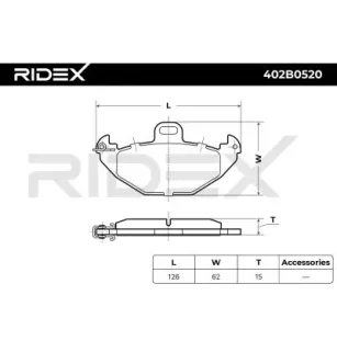 Plaquettes de frein pour RENAULT- 7701205491, 8671005932 8671016192