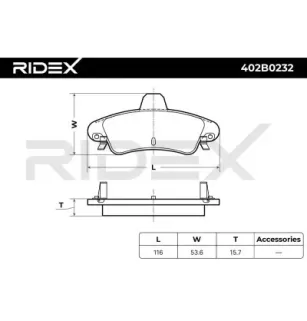 Plaquettes de frein pour FORD FORD USA- F5RZ2200B