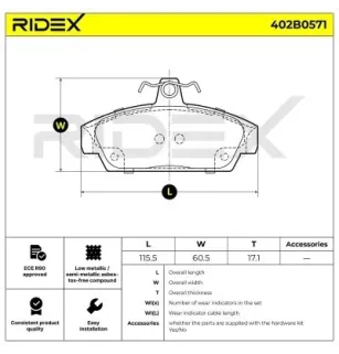 Plaquettes de frein pour MG, ROVER- GBP90318, GBP90320, GBP90320AF, GBP90337, GBP90337AF, GPB90320AF, SEM100020