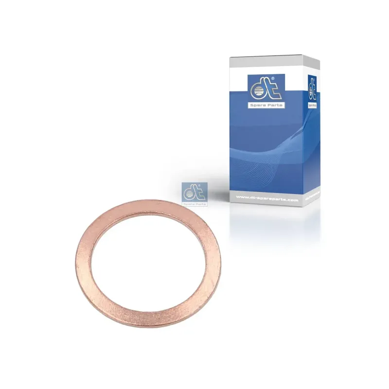 Rondelle de cuivre, d: 22 mm, D: 29 mm, S: 1,5 mm pour DAF CF, XF - Mack Mid-Liner - MAN Chassis, D-engines, E-engines Rondelle de cuivre, d: 22 mm, D: 29 mm, S: 1,5 mm pour DAF CF, XF - Mack Mid-Liner - MAN Chassis, D-engines, E-engines