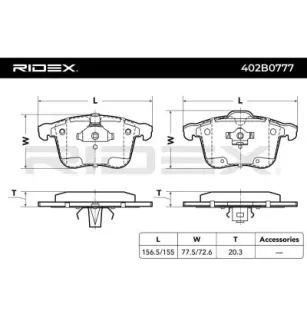 Plaquettes de frein pour OPEL, SAAB, VAUXHALL- 9268709, 93175379, 93176379 93188113