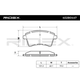 Plaquettes de frein pour MERCEDES-BENZ, RENAULT- 410601334R, 410603750R, 7701210174, 7701209864, 7701210110