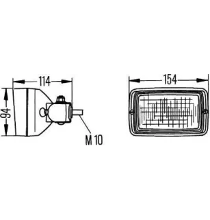 Projecteur de travail Hella 1GA 006 875-001