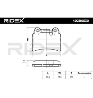 Plaquettes de frein pour VW- 7L6698451B