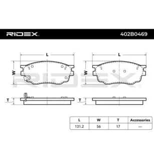 Plaquettes de frein pour MAZDA, MITSUBISHI, SUZUKI- 5520065J23, 5520065J23000 5520065J24