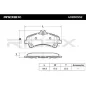 Plaquettes de frein pour CHRYSLER, DODGE, MERCEDES-BENZ, VAG VW- 2E0698451G