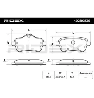 Plaquettes de frein pour EICHER, MERCEDES-BENZ- 0004206704, 0004208104, 0064203520, 0064204020, 0064204120