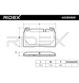 Plaquettes de frein pour AUDI, PORSCHE, VAG- 8R0698151AA, 8R0698151B, 8R0698151C, 8R0698151D, 8R0698151E