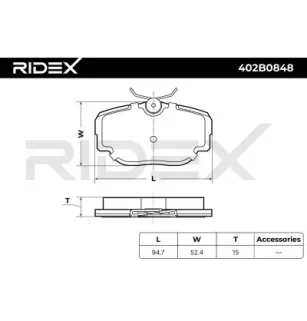 Plaquettes de frein pour LAND ROVER- SFP100470, SFP100490, SFP500130, STC1879 STC3684