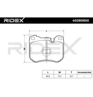 Plaquettes de frein pour PORSCHE- 477698155, 92835195100, 92835195102, 92835195200, 92835194200