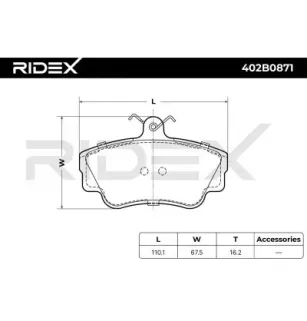 Plaquettes de frein pour VOLVO- 3344061, 3344787 33447871