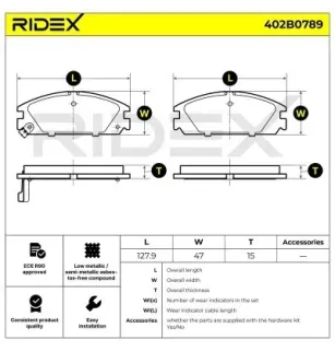 Plaquettes de frein pour HONDA- 45022SD2505, 45022SD2506, 45022SD2528, 45022SD2A00, 45022SD2A01, 45022SD2A02