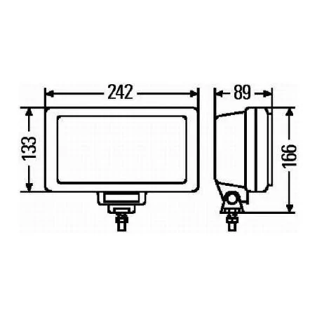 Projecteur longue portée Hella 1FE 006 300-041