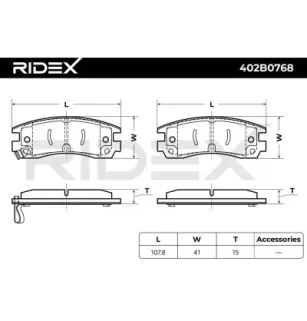 Plaquettes de frein pour BUICK, BUICK (SGM), CADILLAC, CHEVROLET, OPEL, PONTIAC, SATURN- 21010593 21013126