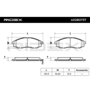 Plaquettes de frein pour NISSAN- 410607Z025, 410607Z026, 41060VK190, D1060VK100, D1060VK190, D1060VK10B