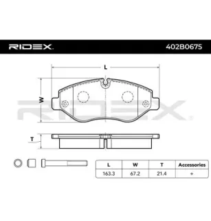 Plaquettes de frein pour IRISBUS, IVECO- 42555881, 42561355, 42576975, 500055563, 5801268962 5801268964