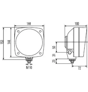 Projecteur principal Hella 1A3 996 026-011