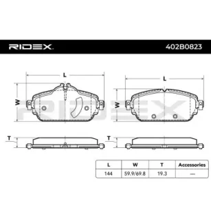 Plaquettes de frein pour MERCEDES-BENZ- 0004203002, 0004208700, 0084203620, A0004203002, A0004208700 A0084203620