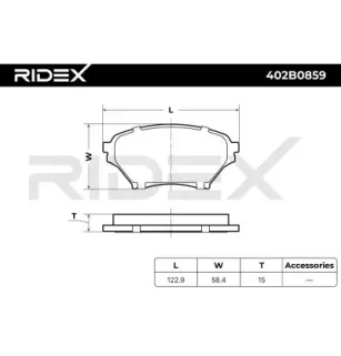 Plaquettes de frein pour MAZDA, MITSUBISHI- NCY33323Z NCY33328Z