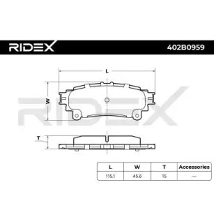 Plaquettes de frein pour LEXUS, TOYOTA TOYOTA (FAW)- 044660E040