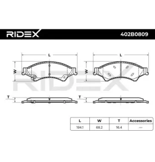 Plaquettes de frein pour FORD, FORD AUSTRALIA, FORD USA, MAZDA, VW- 2HJ698137 2HJ698137B