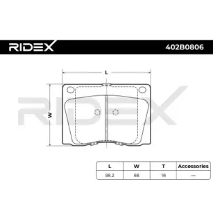 Plaquettes de frein pour AC, ASTON MARTIN, BRISTOL, DAIMLER, FIAT, JAGUAR, JENSEN, RELIANT, ROVER, VOLVO- 270987, C39136 GBP208