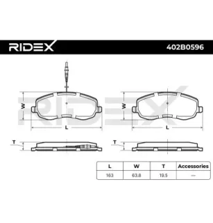 Plaquettes de frein pour CITROËN, FIAT, LANCIA, PEUGEOT- 425395 425495