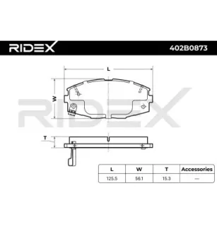 Plaquettes de frein pour TOYOTA- 0446514020, 0446514140, 0446530070, 0449114200, 0449114201, 0449114210