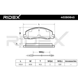 Plaquettes de frein pour OPEL, RENAULT, VAUXHALL- 9111271 9111272