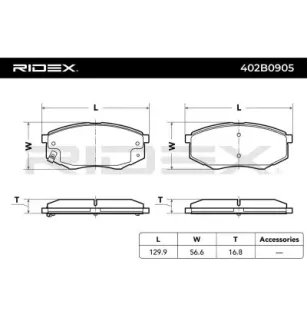 Plaquettes de frein pour HYUNDAI, HYUNDAI (BEIJING), KIA KIA (DYK)- 58101D1A00