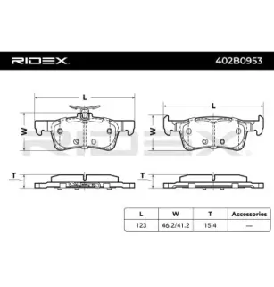 Plaquettes de frein pour CITROËN, PEUGEOT- 1610814180, 1611331480, 1619790880, 1619791380, 1619791480, 1647875680 1647875880
