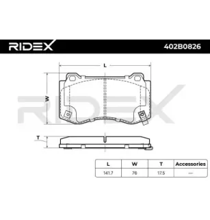 Plaquettes de frein pour CHRYSLER JEEP- 68002193AA