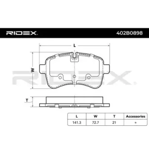 Plaquettes de frein pour IVECO- 0000042555917, 42555917, 500055564 504232812