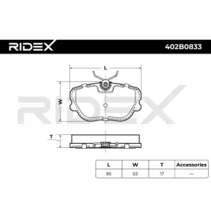 Plaquettes de frein pour SAAB- 8961815, 8967077, 8968018, 8993719 8993974
