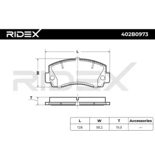 Plaquettes de frein pour MITSUBISHI- MB193295, MB193296, MB193299, MB238509, MB058197, MB597721, MB895166 MR389555